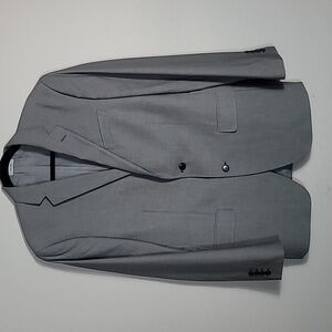 Vintage J Ferrar Slim Fit Blazer Size 42R Gray Classic Office Sports Coat